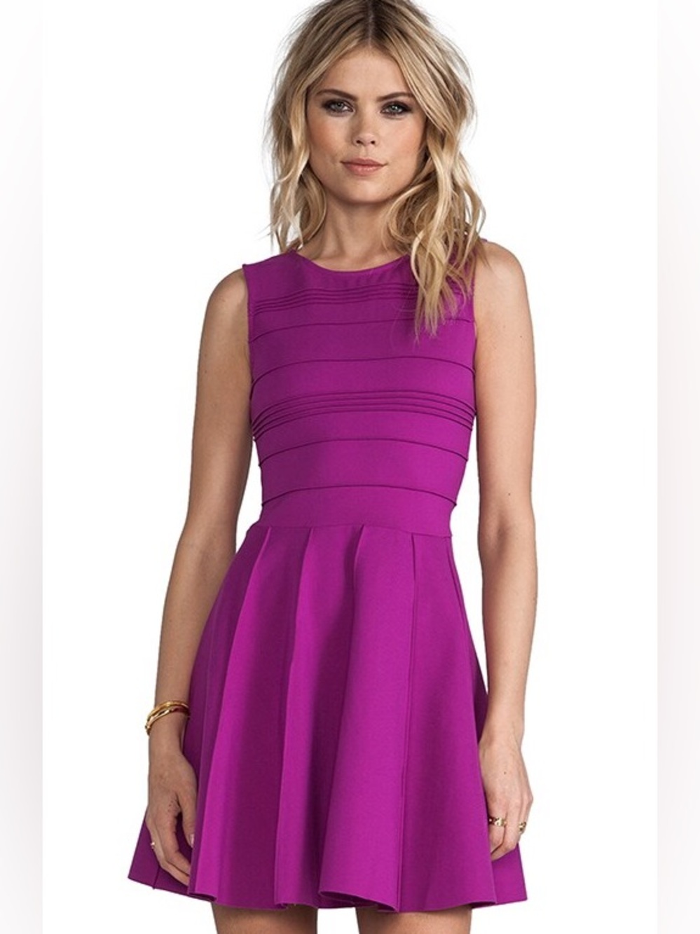 Revolve Parker Lacey Medium Y2K Purple Fit & Flare Mini Dress ASO Gossip Girl